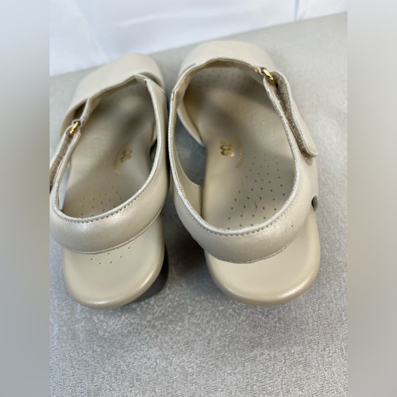 SAS Triple Comfort Suntimer Heeled Leather Ivory Sandals Womens 9M New - Picture 7 of 12